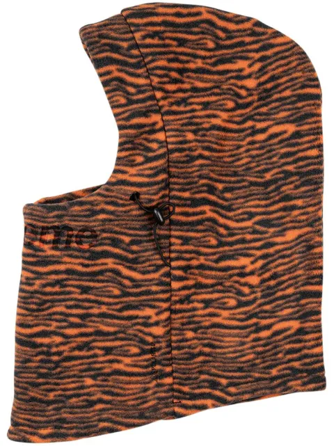 Supreme x Polartec tiger-print balaclava Orange SU282