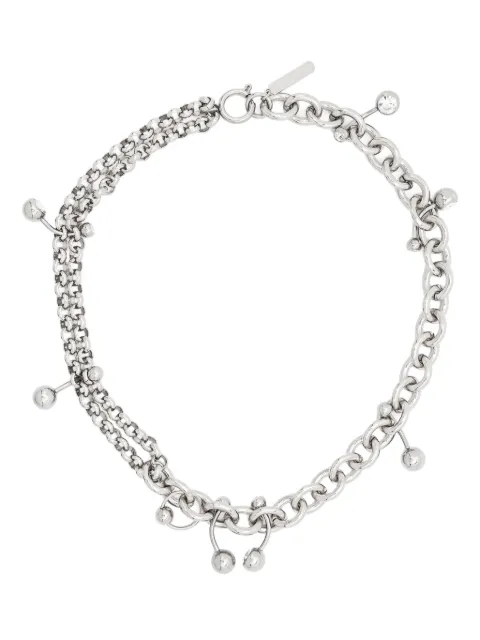 Justine Clenquet Holly piercing-detailed necklace Silver HOLLYNECKLACE