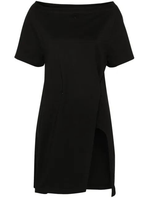 Courrèges asymmetric mini dress Black 224JRO420JS0107