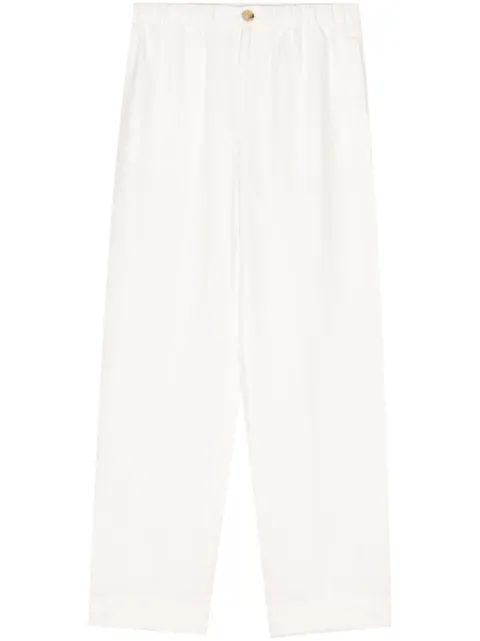 Vince elasticated-waist wide-leg trousers White V023422328