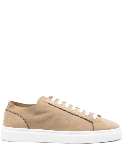 Doucal's Monili chain-detail suede sneakers Neutrals DD8707ERICUY229IC30