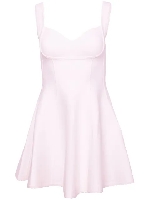 Fleur Du Mal Brigette flared mini dress White DR05430300