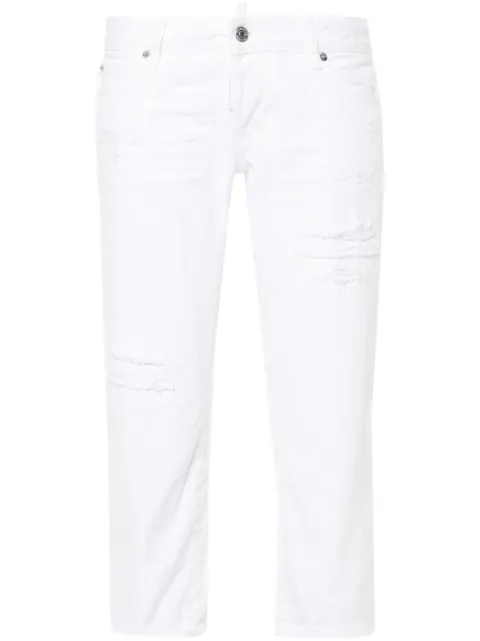 DSQUARED2 Capri cropped jeans White S72LB0750STN833