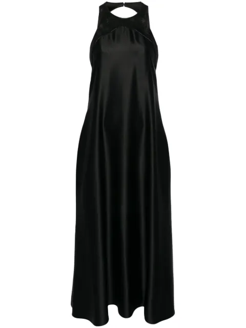 Giorgio Armani open-back silk midi dress Black 4SHVA0ECT02AT