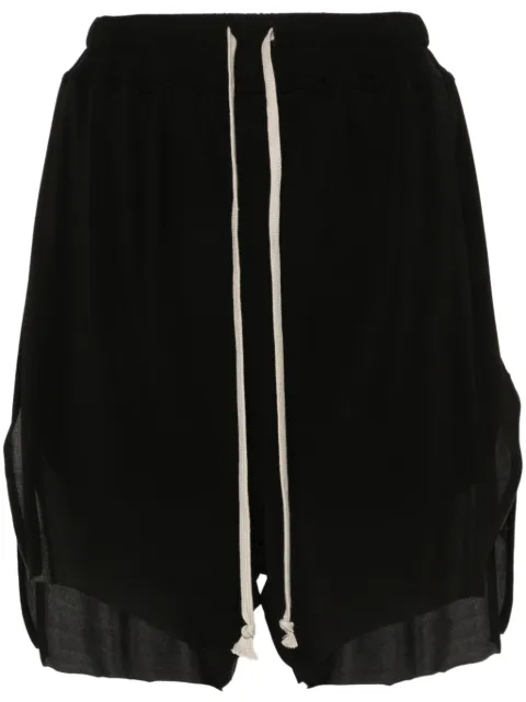 Rick Owens raw-cut shorts Black RO01D2351HBZ