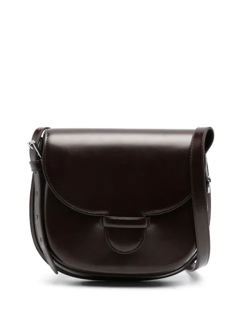 LEMAIRE Cartridge leather crossbody bag Brown BG0064LL071