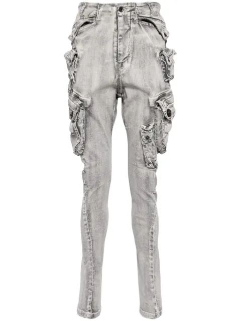 Julius drop-crotch cotton blend trousers Grey 859PAM3PL