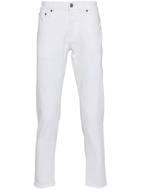 DONDUP logo-print tapered jeans White UP576BS0030UPTD