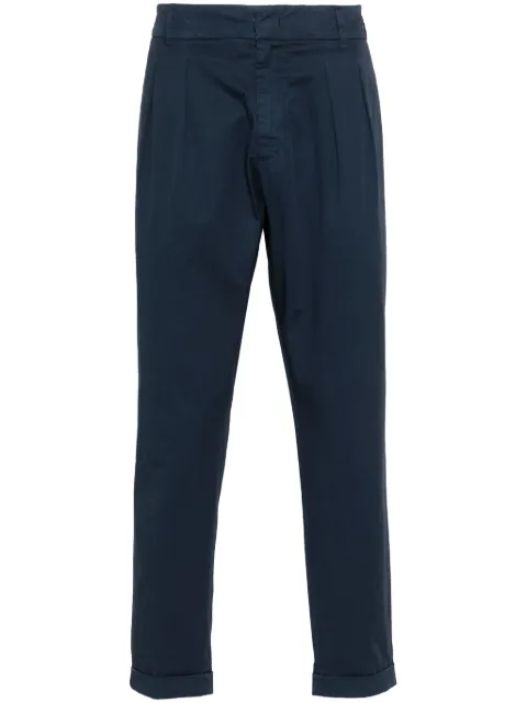 DONDUP logo-plaque tapered chinos Blue UP628RS0014UPTDDU