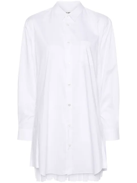 Junya Watanabe plissé poplin shirt White JMB013051