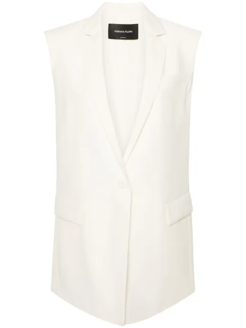 Fabiana Filippi single-breasted waistcoat Neutrals GCD274F506D6690000