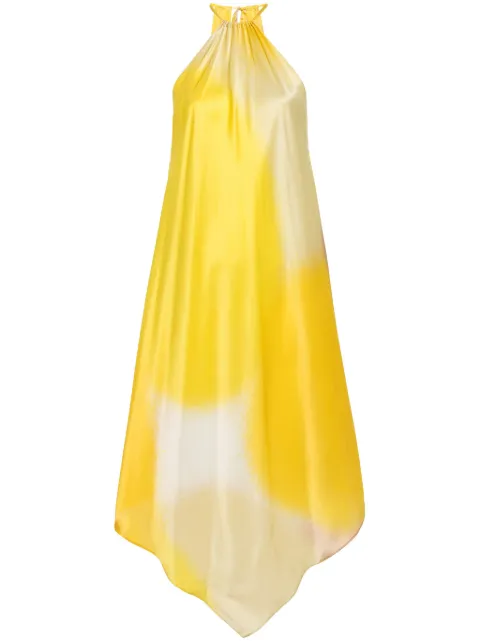 Gianluca Capannolo Isabelle silk dress Yellow 24EA1162200