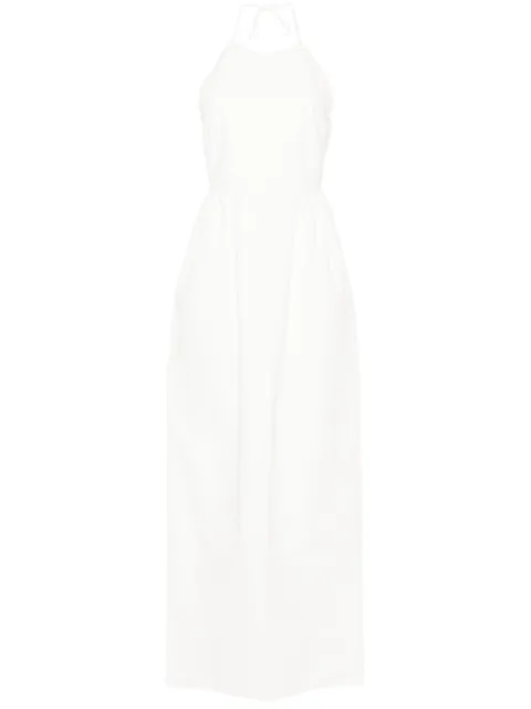 Max Mara Europa canvas maxi dress White 2411221123600