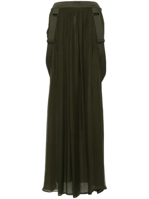 Max Mara Jedy silk maxi skirt Green 2411101053600