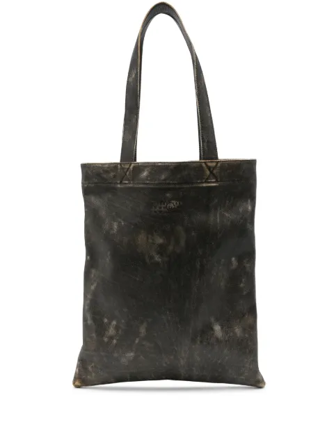 MM6 Maison Margiela numbers-motif leather tote bag Black SB6WC0013P4792