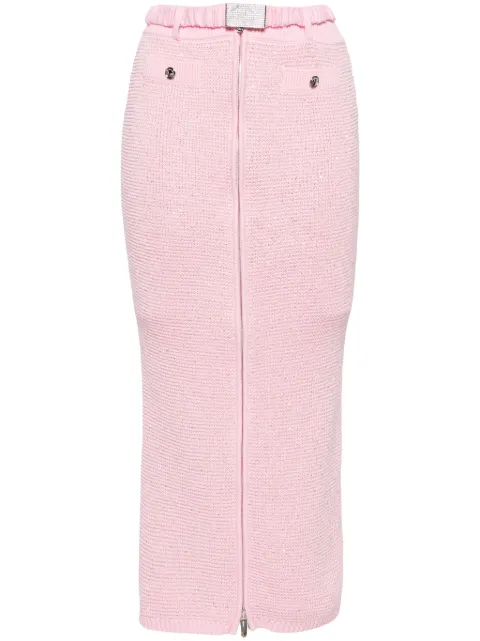 Alessandra Rich sequined midi pencil skirt Pink FABX3772K4355