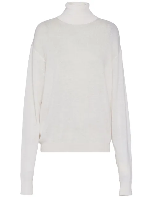 Prada roll-neck cashmere jumper White P26505SOOO14O5