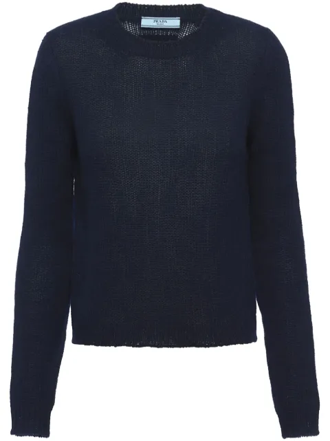 Prada crew-neck cashmere jumper Blue P24C2SSOOO14KD