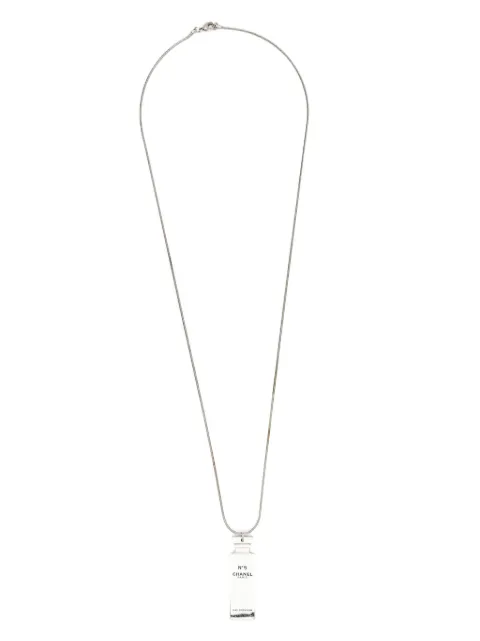 CHANEL Pre-Owned 2000s nº5 Chanel pendant necklace Silver 1501568