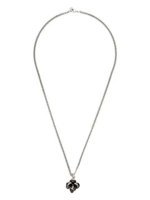 CHANEL Pre-Owned 2009s Camélia flower-pendant necklace Silver 1501553