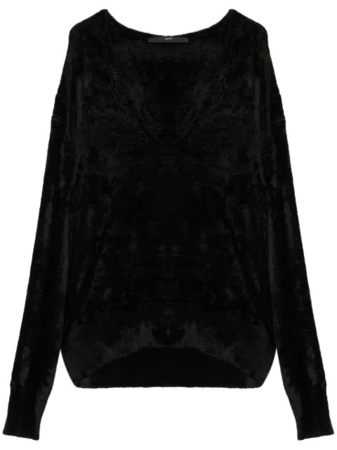SAPIO Nº 21 velvet jumper Black 21DAMASCO