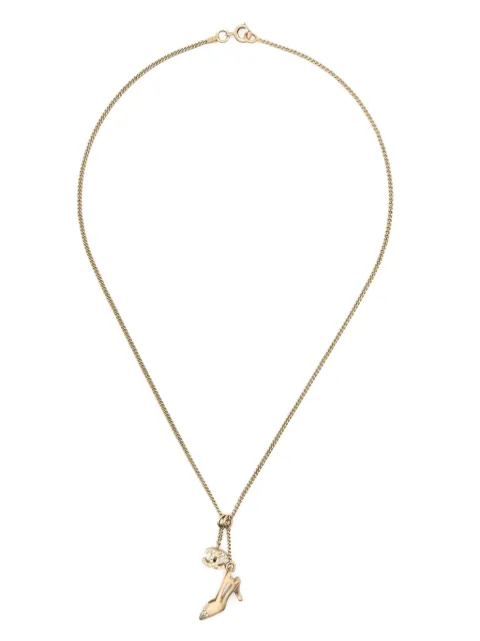 CHANEL Pre-Owned 2005s logo-pendant necklace Gold 1501556