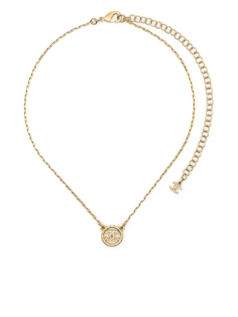 CHANEL Pre-Owned 2000s CC pendant necklace Gold 1501548