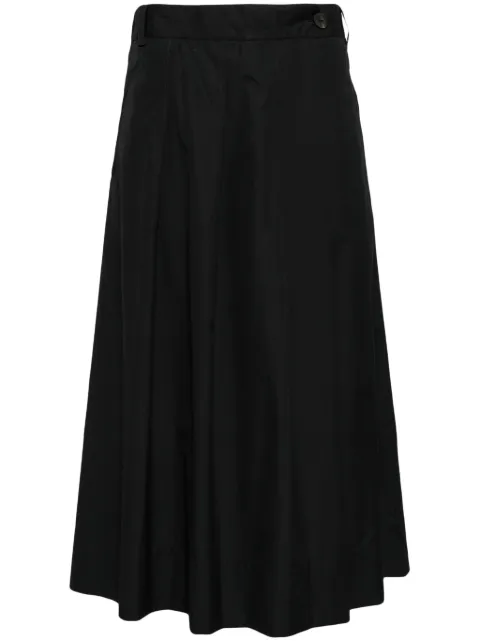 Isabel Benenato cropped cotton trousers Black DW23S24
