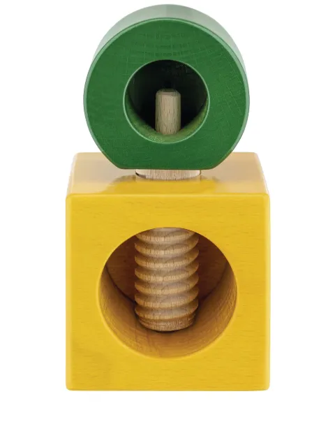 Alessi Twergi wooden nutcracker Yellow ES201