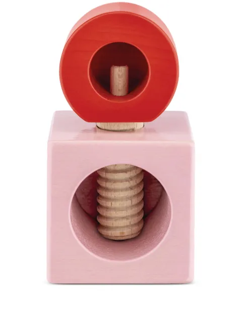 Alessi Twergi wooden nutcracker Pink ES202
