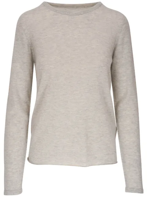 Majestic Filatures round-neck cashmere jumper Neutrals M251FPU364210