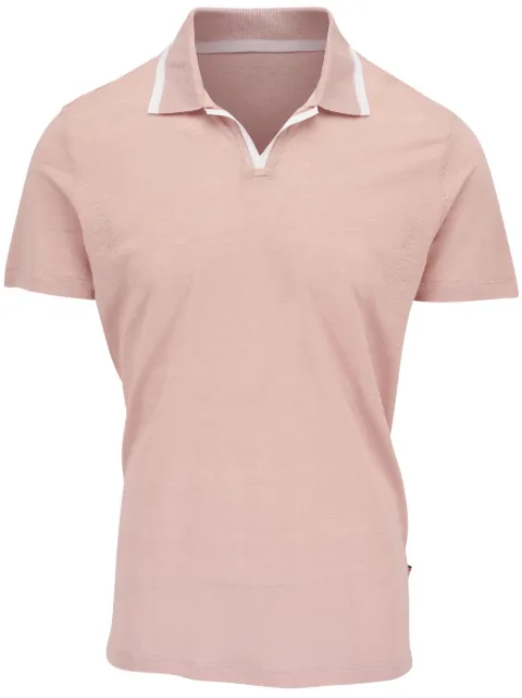 Orlebar Brown short-sleeve linen polo shirt Pink 278971