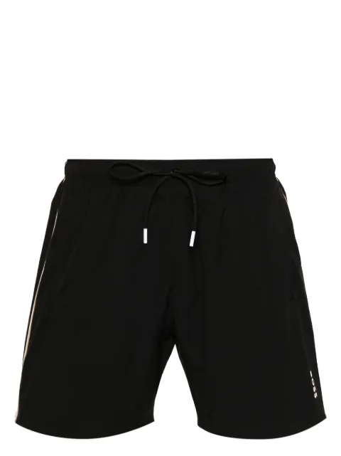 BOSS logo-print swim shorts Black 50491594