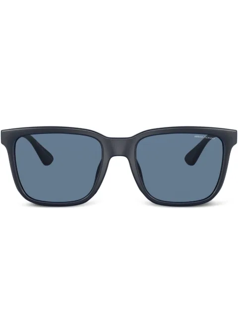 Armani Exchange AX4112SU square-frame sunglasses Blue 0AX4112SU818180