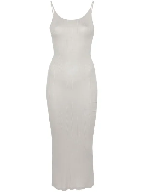 Majestic Filatures ribbed maxi dress Grey M043FRO249