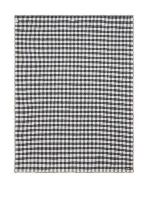 alonpi cashmere plaid throw blanket Grey 13836BABETTE