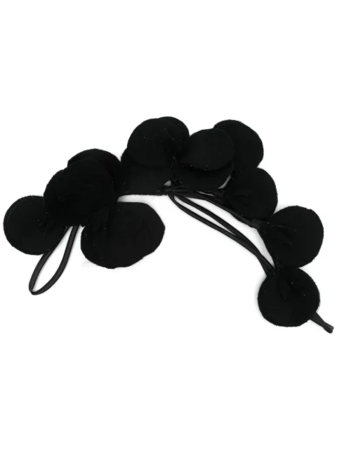 P.A.R.O.S.H. flower hair pin Black LEAK24D030505