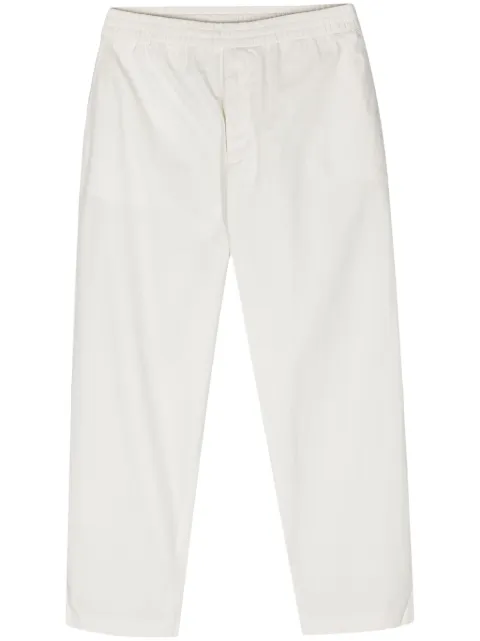 Officine Generale elasticated-waist tapered trousers Neutrals S24MCHN702