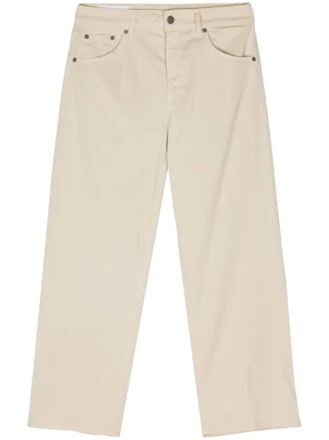 DONDUP mid-rise straight-leg trousers Neutrals DP770GSE068DBM5
