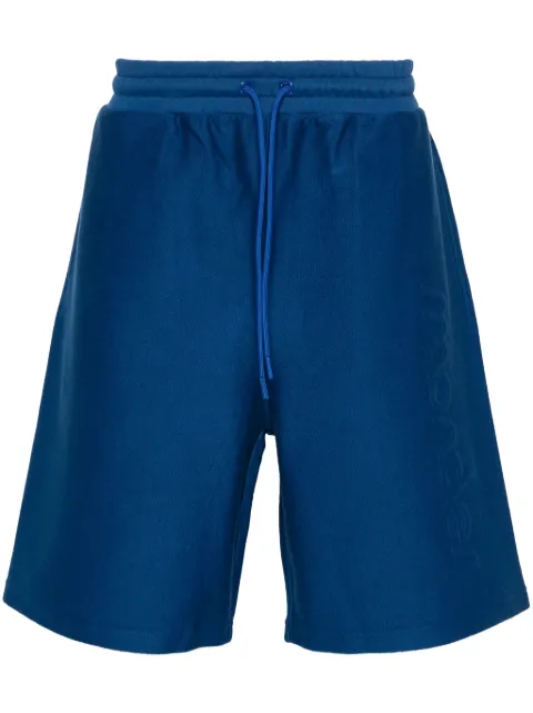 Moncler logo-embossed track shorts Blue J10918H00016899V4