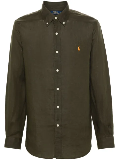 Polo Ralph Lauren Polo-Pony linen shirt Green 710794141023