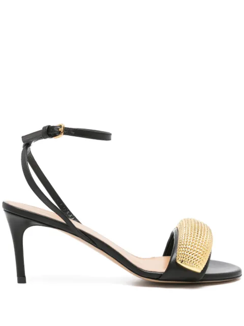 JW Anderson Poppy leather sandals Gold ANW42201A19