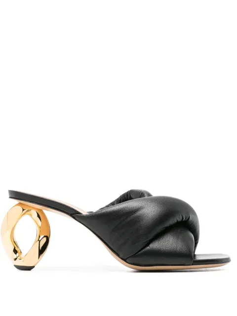 JW Anderson 80mm Chain slip-on sandals Black ANW42240A19570