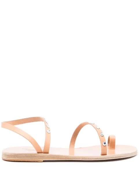 Ancient Greek Sandals Eleftheria leather sandals Neutrals APLIELEFTHERIACRYSTALSVACHETTANATU