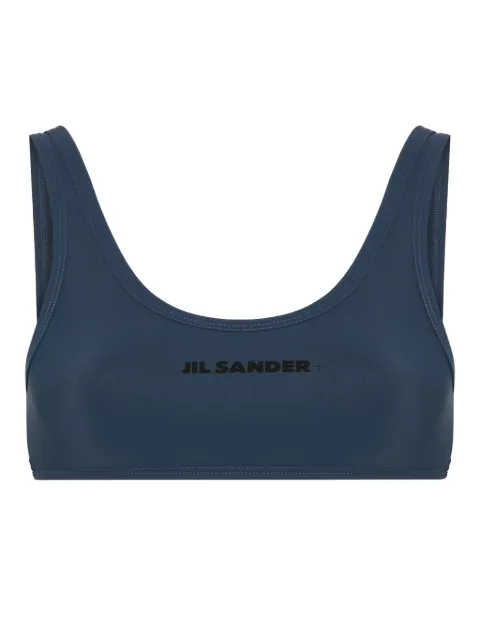 Jil Sander logo-print bikini top Blue J40BR0004J20011
