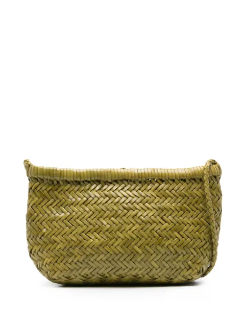 DRAGON DIFFUSION Minsu woven leather tote bag Green 8938