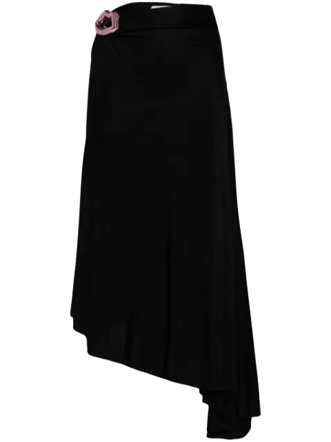 Sonia Rykiel mouth-detail asymmetric skirt Black J034VI10