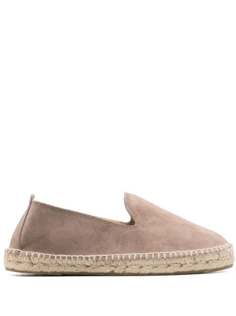 Manebi Hamptons suede espadrilles Brown M29C0MOKA