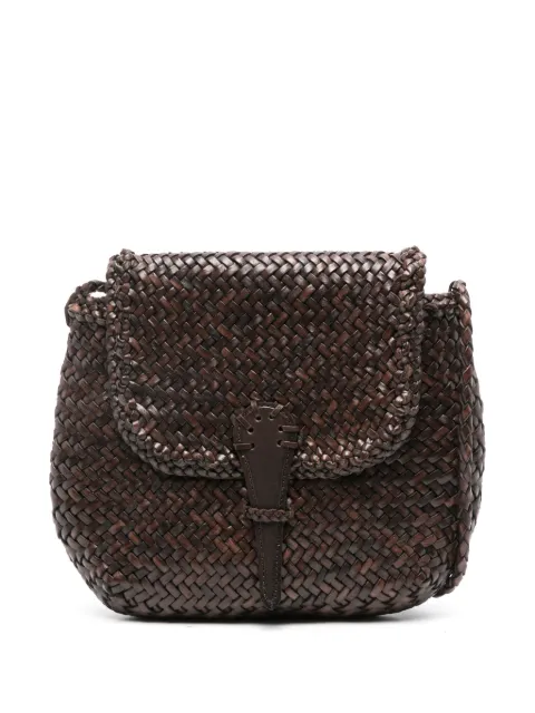 DRAGON DIFFUSION mini City leather shoulder bag Brown 8934