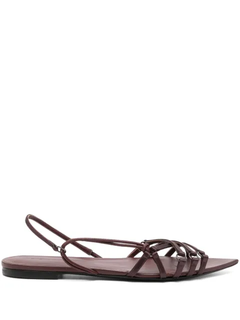 Nensi Dojaka Corset leather sandals Purple ND2020A19013